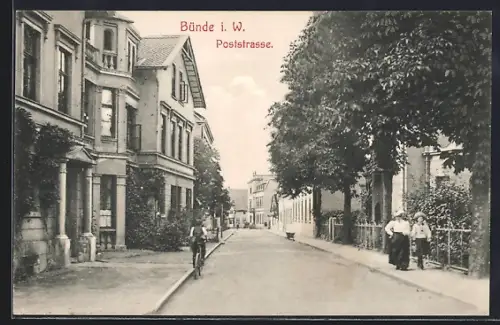 AK Bünde i. W., Blick in die Poststrasse
