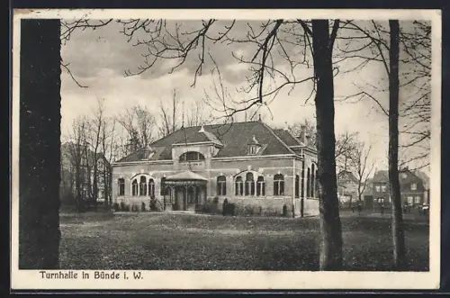 AK Bünde i. W., Blick auf die Turnhalle