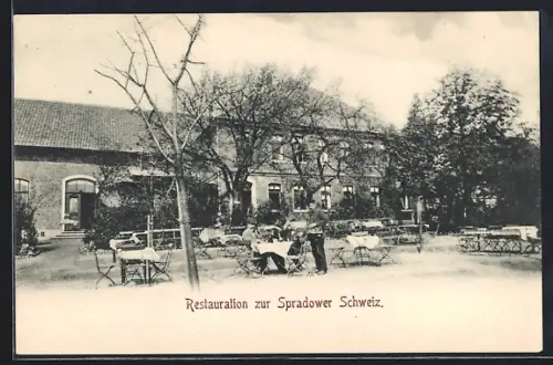 AK Bünde, Gasthaus Restauration zur Spradower Schweiz