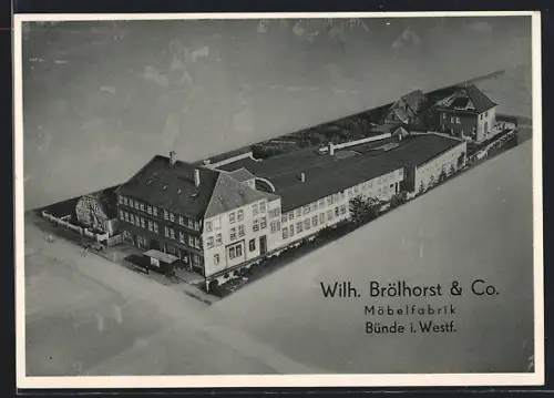 AK Bünde i. Westf., Möbelfabrik Wilh. Brölhorst & Co.