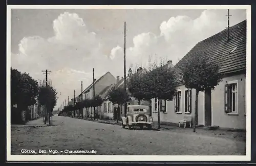 AK Görzke /Mgb., Partie in der Chausseestrasse