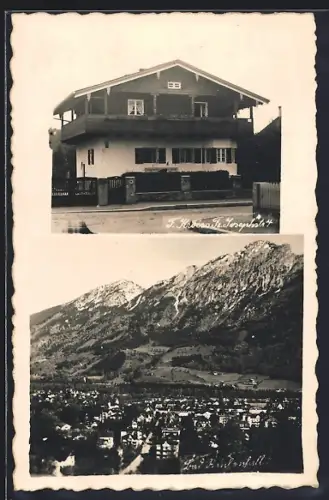 Foto-AK Bad Reichenhall, Pension in der Franz-Josef-Strasse 4