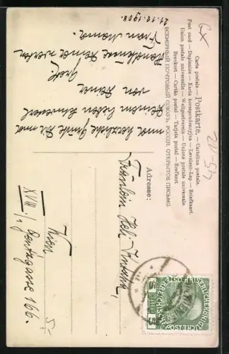 AK Mädchen auf einem Schlitten im Winter