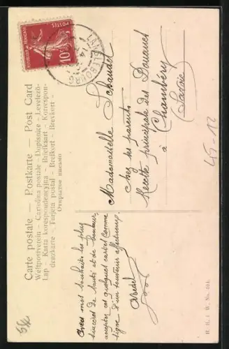 AK Neujahrsgrüsse, Mutter mit Tochter auf Schlitten