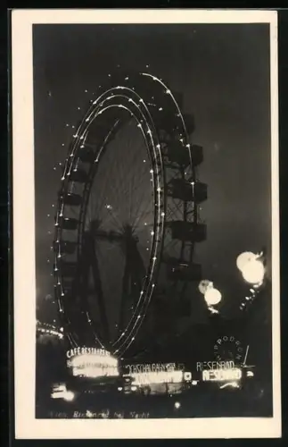 AK Wien, Riesenrad bei Nacht