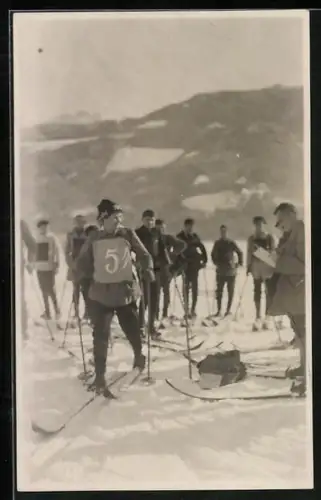 AK Szene beim Langlauf Skirennen