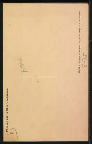 AK Pecheur sur la cote Vendéeenne