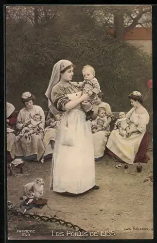 AK Les Poilus de 1935, Rotes Kreuz