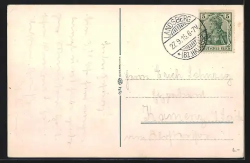 AK Wittenberg, Portrait von Martin Luther mit Lutherhof, Lehrstuhl und Lutherstube