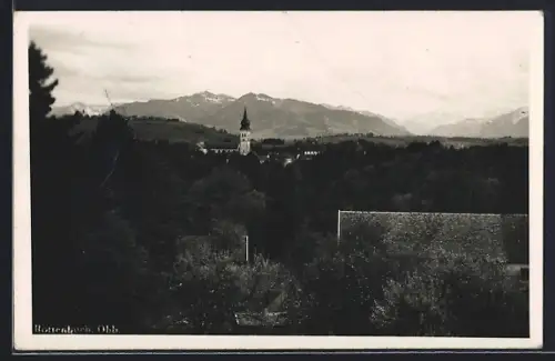 AK Rottenbuch /Obb., Ortspartie mit Kirche