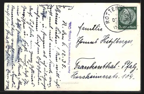 AK Rottenbuch /Obb., Ortspartie mit Kirche