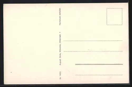 AK Rottenbuch i. Obb., Ortspartie mit Bäumen