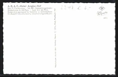 AK Süderbrarup, Hotel Angler-Hof, Kirche