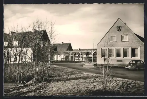 AK Kiel-Elmschenhagen, Rentnerwohnheim Sanssouci mit den Häusern Küstrin, Frankfurt a. Oder, Forst und Berlin