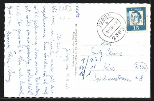 AK Jübek /Krs. Schleswig, Ortspartie, Strassenpartien