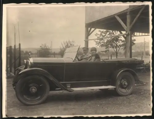 Fotografie Adler Auto Cabrio mit offenem Verdeck