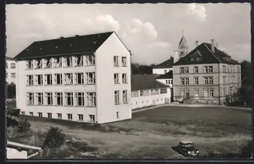 AK Münchberg, Blick auf die Staatl. Textil- und Ingenieurschule