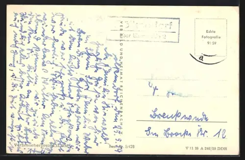 AK Angermünde, Strassenpartie mit Restaurant, Turmgebäude, Wasserpartien