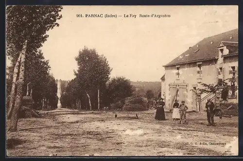 AK Parnac /Indre, Le Fay, Route d`Argenton