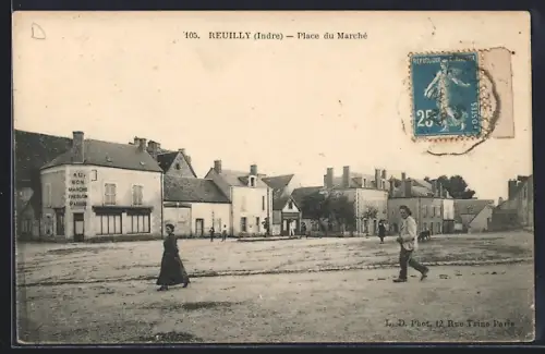 AK Reuilly /Indre, Place du Marché