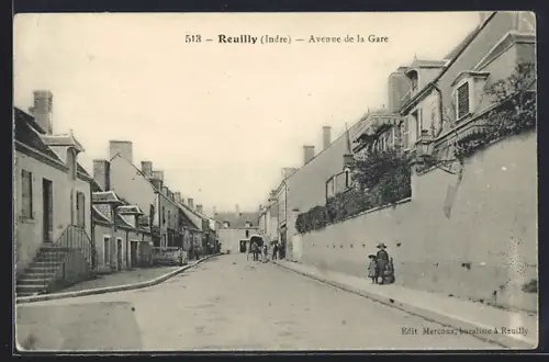 AK Reuilly /Indre, Avenue de la Gare