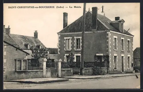 AK Saint-Christophe-en-Boucherie, La Mairie