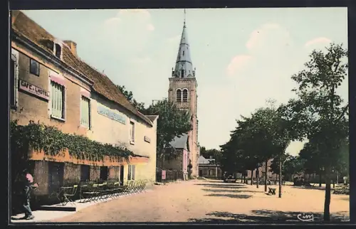 AK Tournon-Saint-Martin, La Place du Marché et l`Hotel des Voyageurs