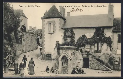 AK La Chatre /Vallée Noire, Fontaine de la Grand`Font