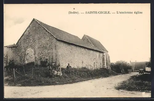 AK Sainte-Cecile /Indre, L`ancienne eglise