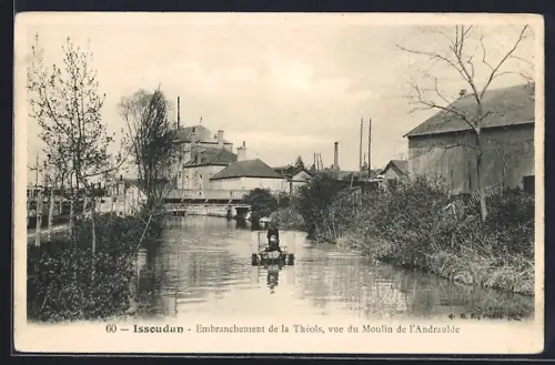 AK Issoudun, Embranchement de la Théols, vue du Moulin de l`Andraulde