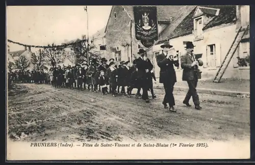 AK Pruniers, Fetes de Saint-Vincent et de Saint-Blaise