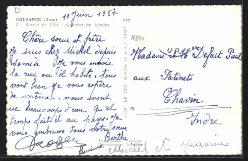 AK Cousance /Jura, Entrée de Ville, Quartier du Moulin