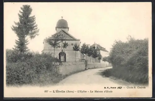 AK L`Etoile /Jura, L`Eglise, La Maison d`Ecole
