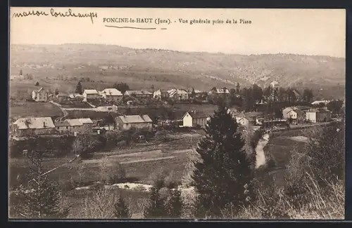 AK Foncine-le-Haut, Vue generale prise de la Pisse