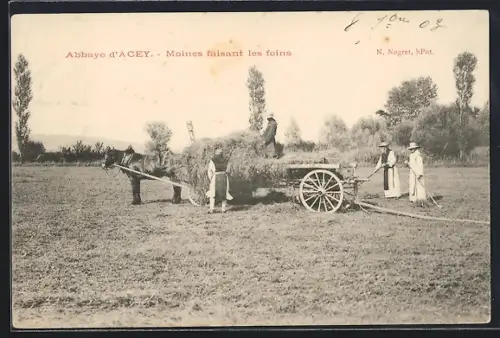 AK Abbaye d`Acey, Moines faisant les foins