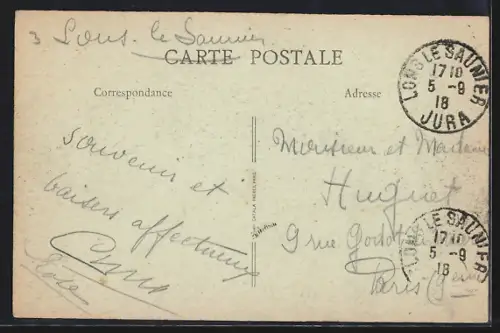AK Lons-le-Saunier-les-Bains, Le Parc, Le Petit Pavillon