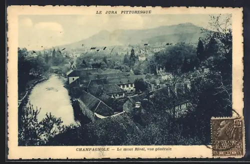 AK Champagnole /Jura, Le mont Rivel, vue generale