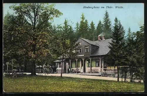 AK Heuberghaus im Thür. Wald, Gasthof Heuberghaus