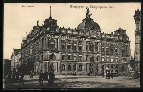 AK Hannover, Hauptpost, Telegraphen-Amt