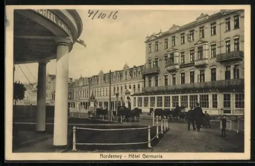 AK Norderney, Hotel Germania