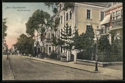 AK Bad Oeynhausen, Klosterstrasse mit Bäumen