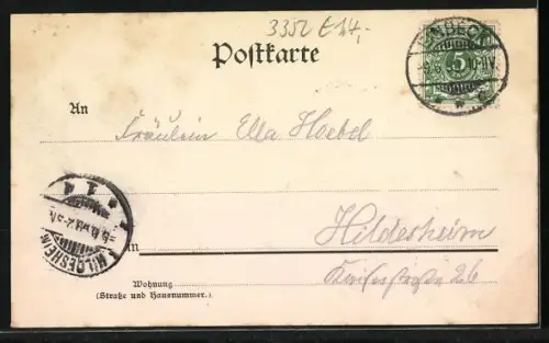 AK Einbeck, Teilansicht mit Promenade