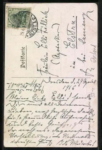 Künstler-AK Noch nie dagewesene Vorstellung, meine Herrschaften am 30. April 1916..., Clown mit Uhr, Zirkus