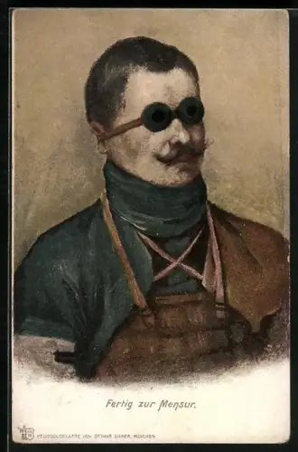 AK Student fertig zur Mensur