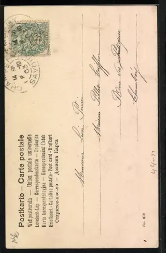 AK Junge Frau im Kleid mit Rosenblüten, Karo Farbe