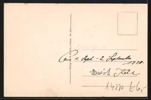 AK Cöthen i. Anh., Teilansicht, Stadtpanorama, Kirche