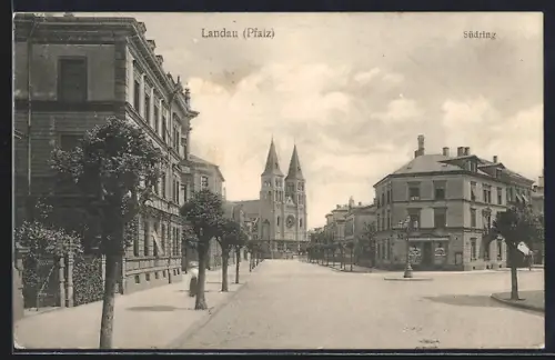 AK Landau /Pfalz, Südring, Kirche