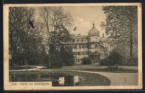 AK Lich, Partie im Schlosspark