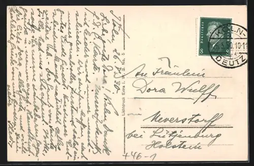 AK Köln a. Rh., Rheinpartie, Blick auf die Hohenzollernbrücke, Strassenbahn