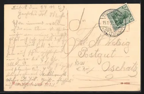 AK Borna b. Leipzig, Markt mit Rathaus